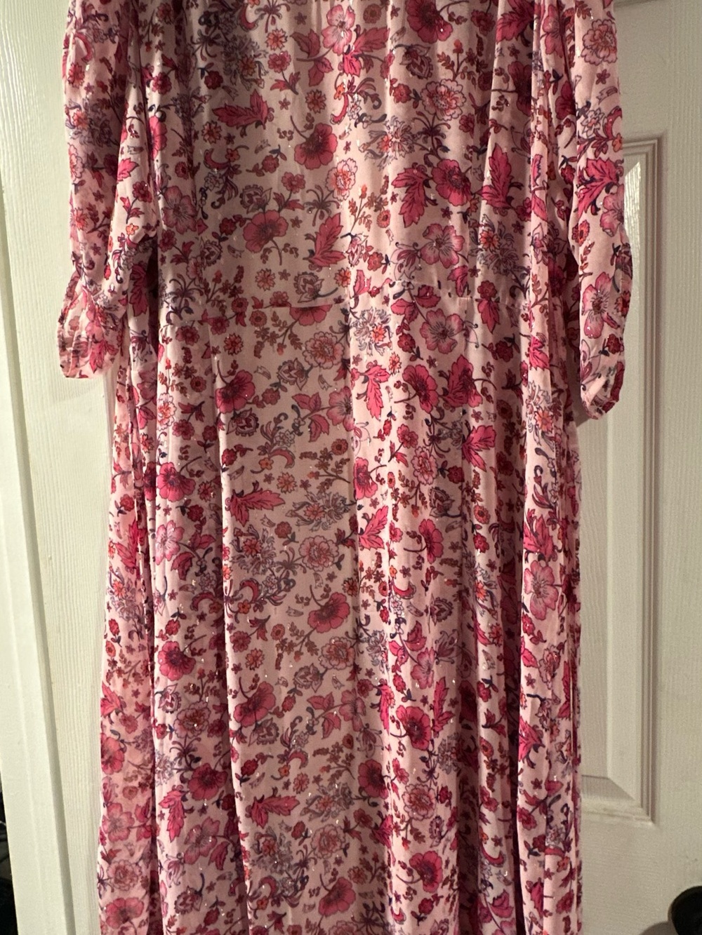 torrid EUC Pink Floral Chiffon Open Kimono - Picture 11 of 16